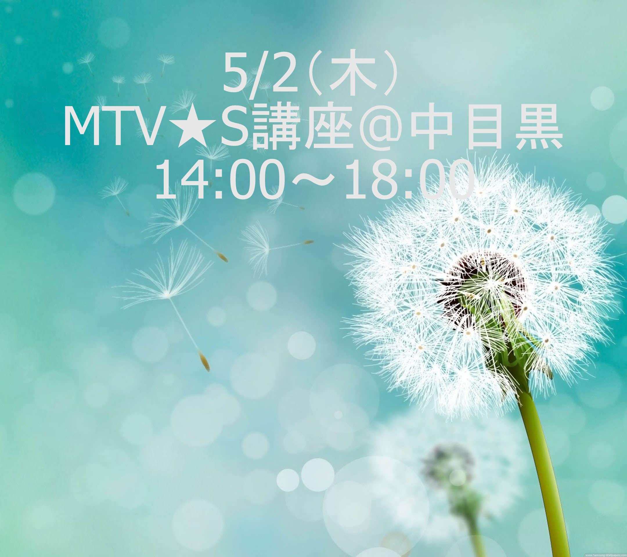 MTV★S講座 14:00～18:00