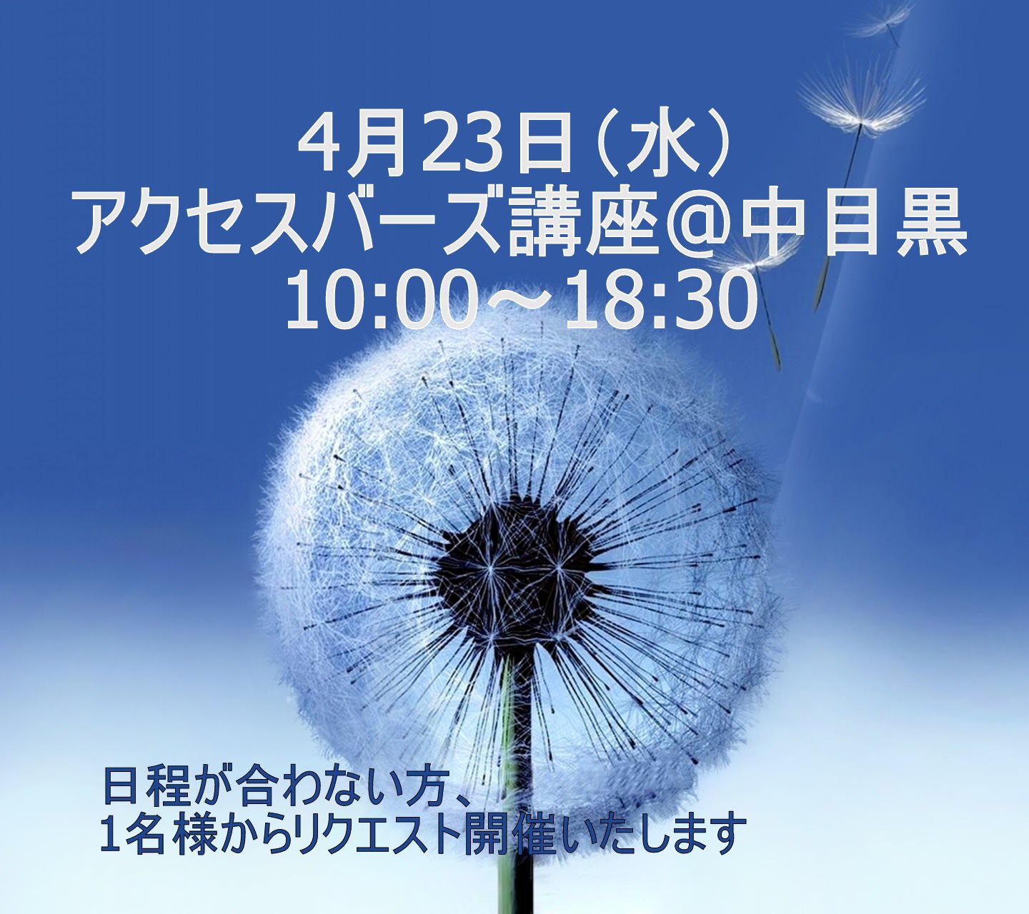 アクセス・バーズ講座 10:00~18:30 