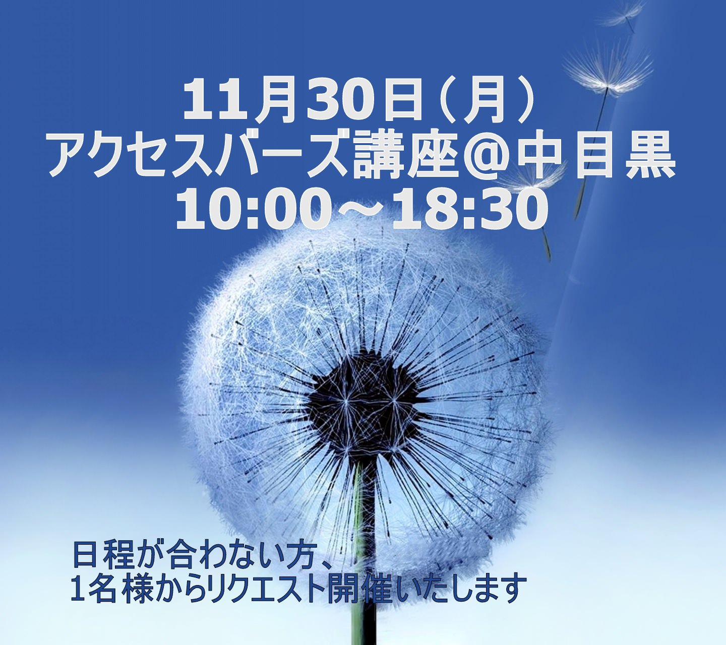 アクセスバーズ講座  10:00～18:30 N