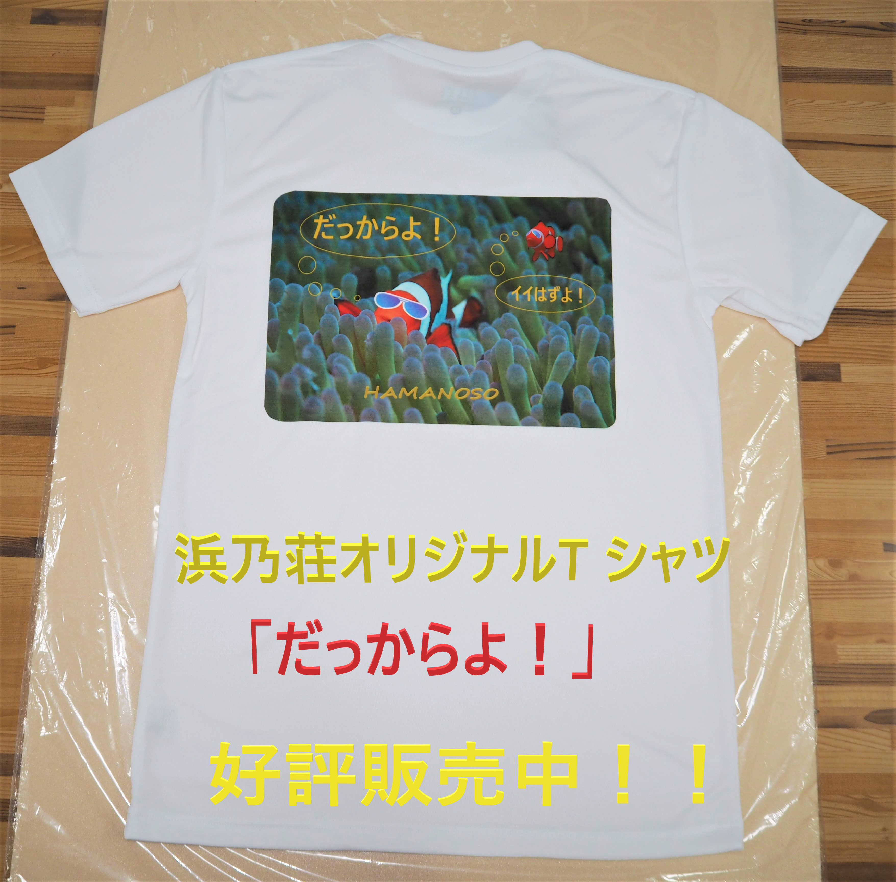 浜乃荘オリジナルT シャツ販売始めました。