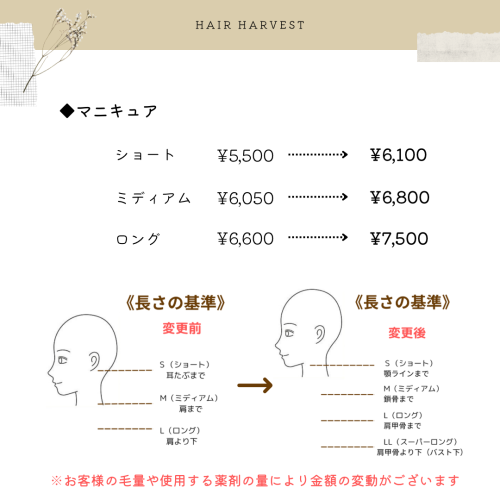 ホワイト　ベージュ　ナチュラル　美容院　ビジネス　価格改定のお知らせ　インスタグラム投稿 - 4.png