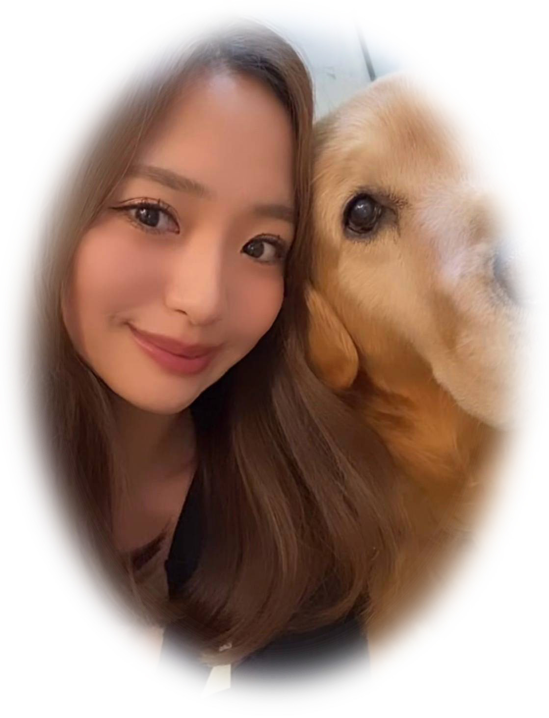 スタッフと犬