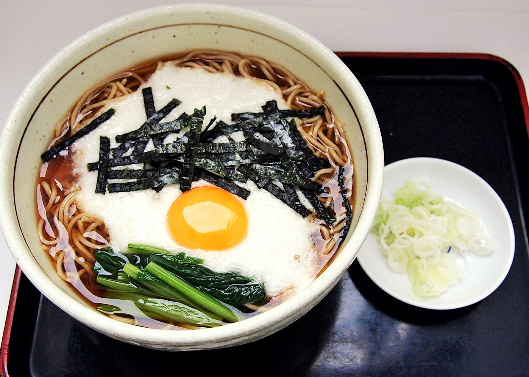 山かけそば - そば処 大菊総本店
