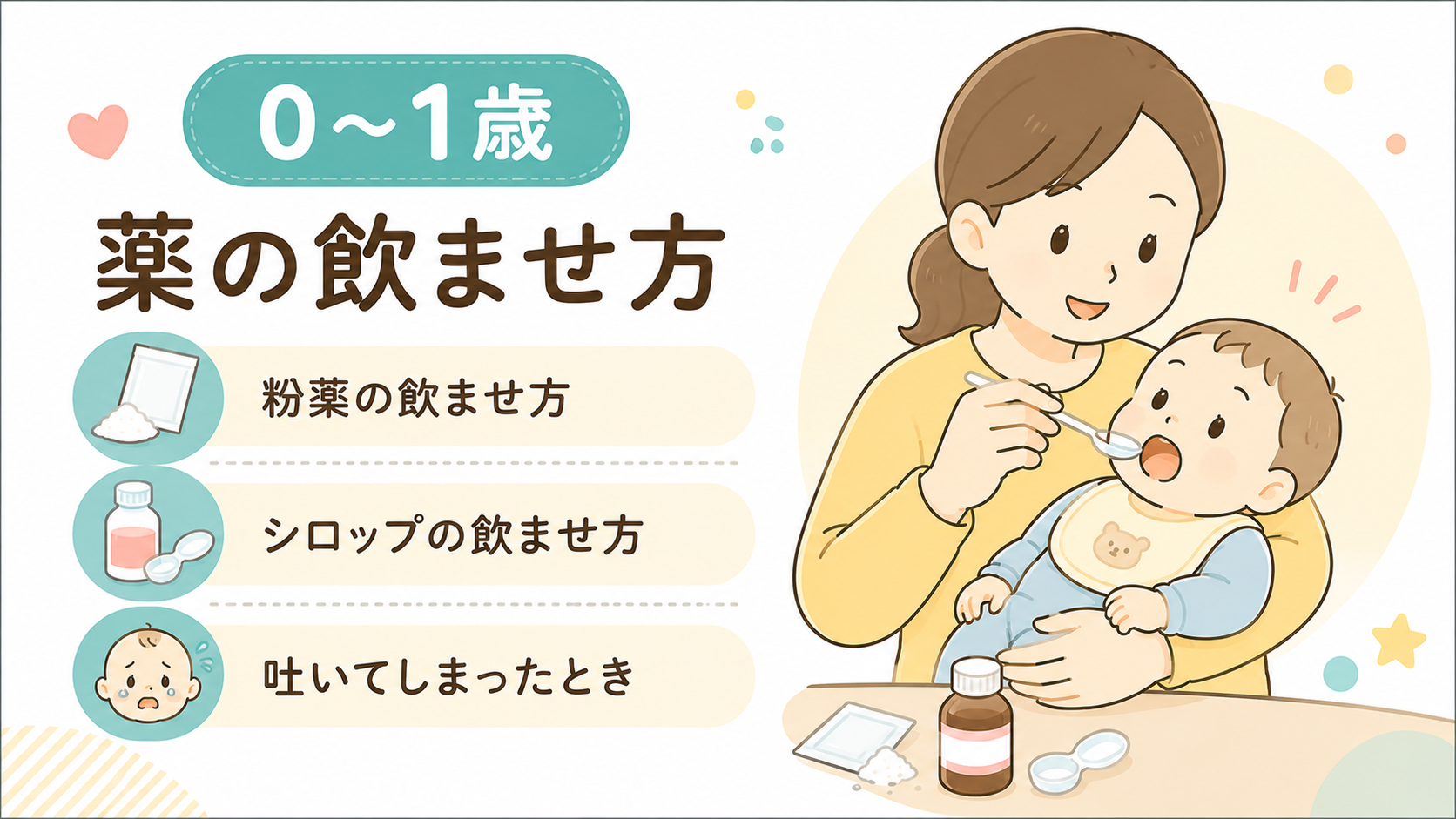 0〜1歳の薬の飲ませ方