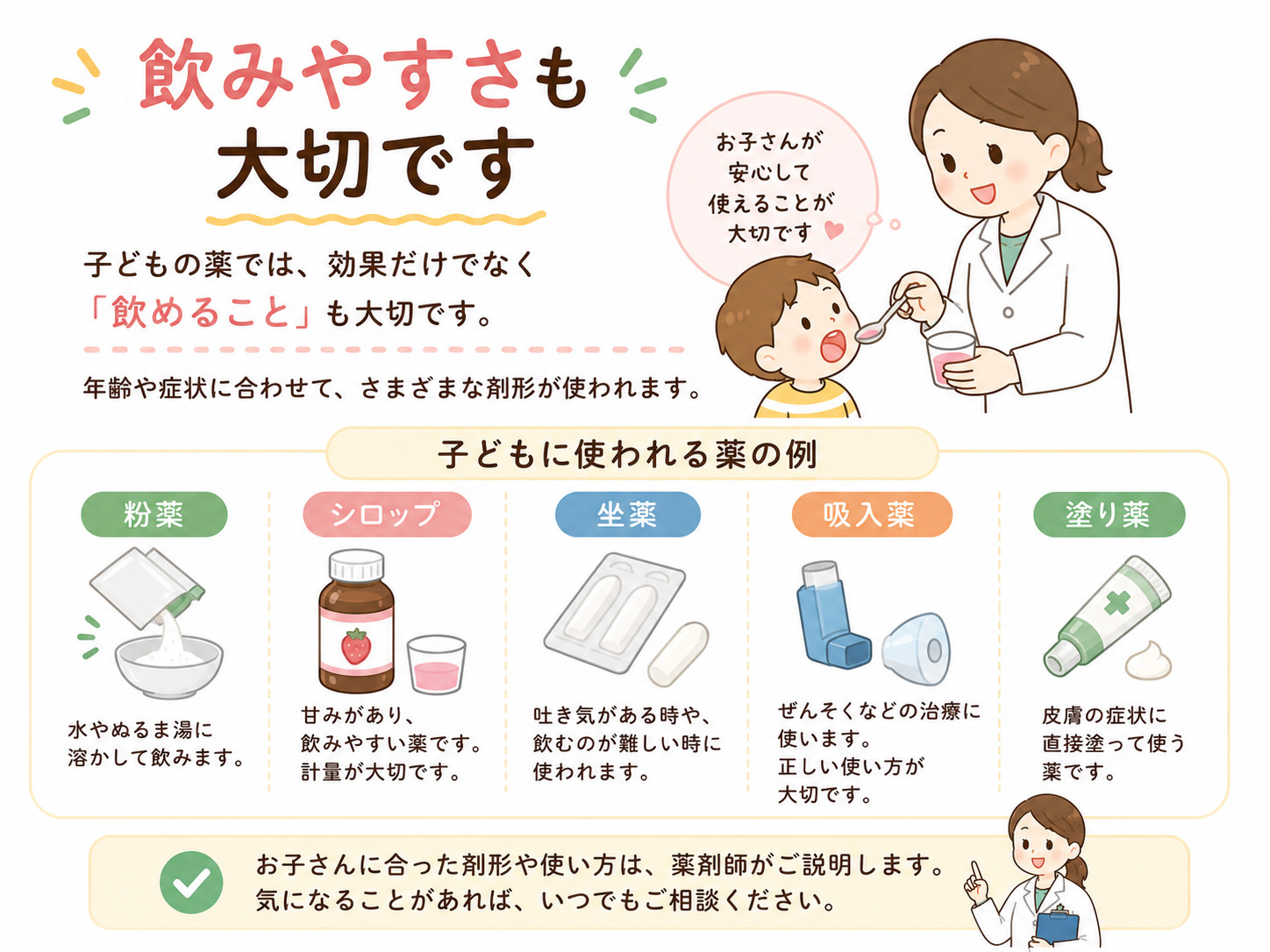 飲みやすさも大切です