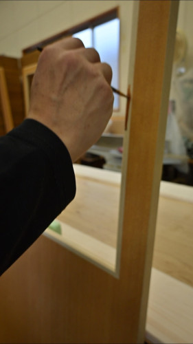 建具の押縁を着色