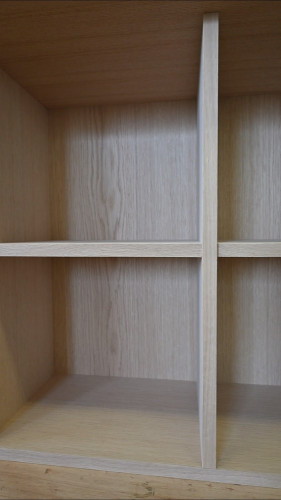 棚板の強度の秘密！突板フラッシュ家具の製作工程