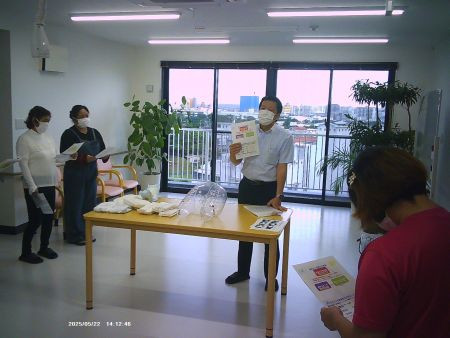 令和7年　5月　「おむつの当て方勉強会('◇')ゞ！」