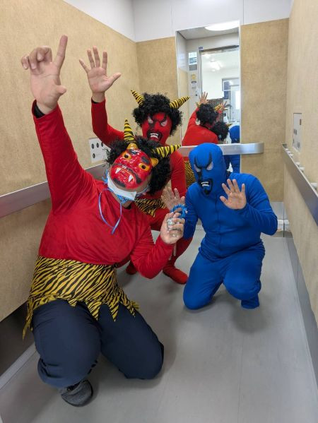 令和8年　2月　「節分！( ｀ー´)ノ三‥‥👹💦」