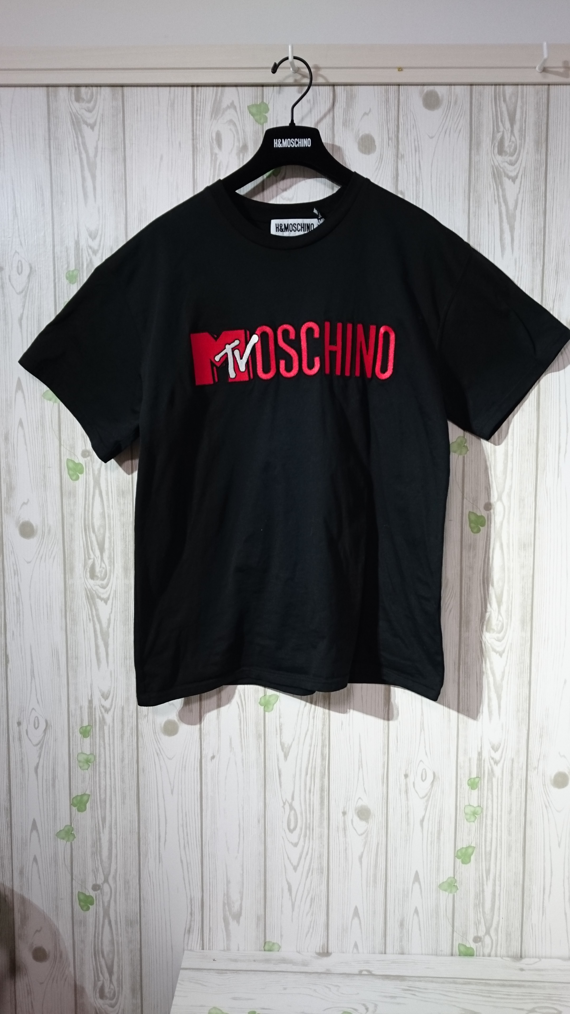 【限定品】H&M MOSCHINO コラボTシャツ ロゴTシャツ 黒