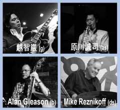 「ROHG Quartet」越智巌(g) 原川誠司(as) Alan Gleason(b) Mike Reznikoff(ds)