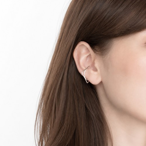 Square & Circle Ear Cuff