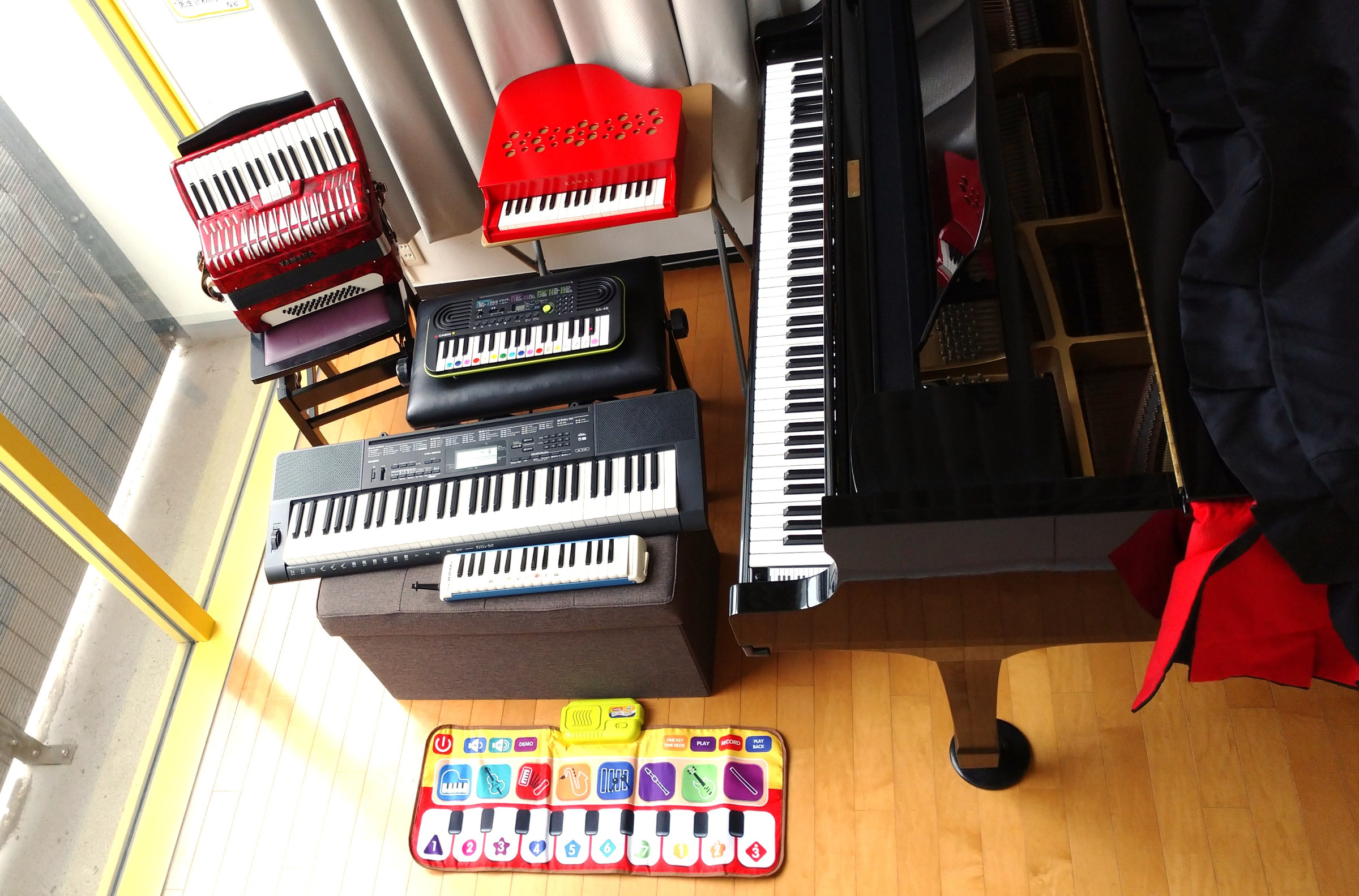音楽教室つむぎうたにある 鍵盤楽器を集めてみました ♪