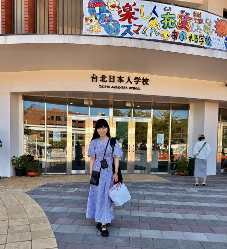 台湾の日本人学校で授業，研修を行いました