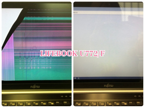 富士通 Lifebook (U772/F)　液晶修理