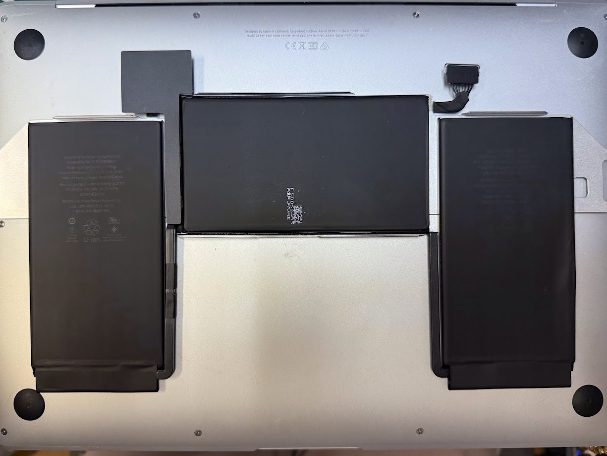 MacbookAirバッテリー交換