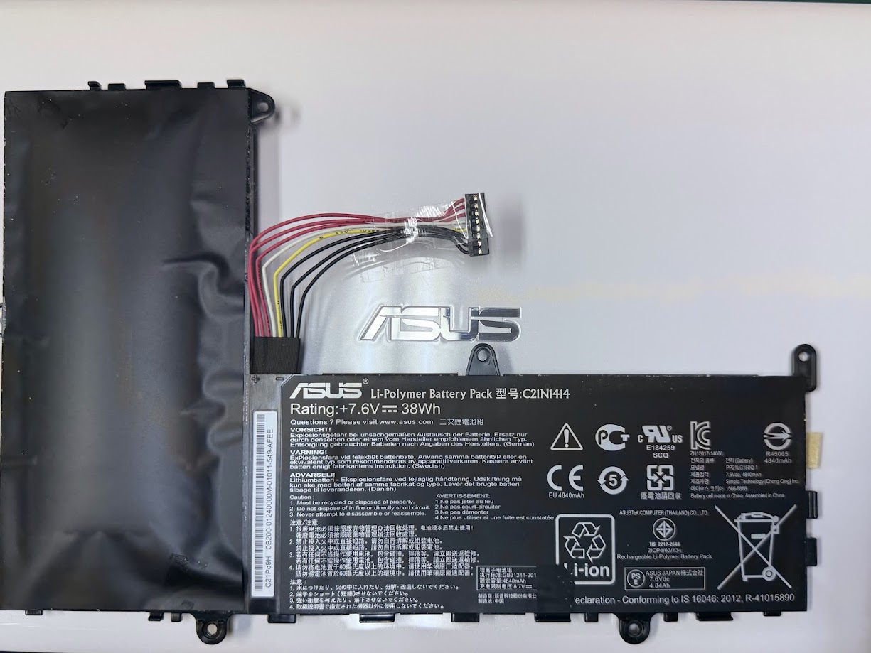 ASUSバッテリー交換