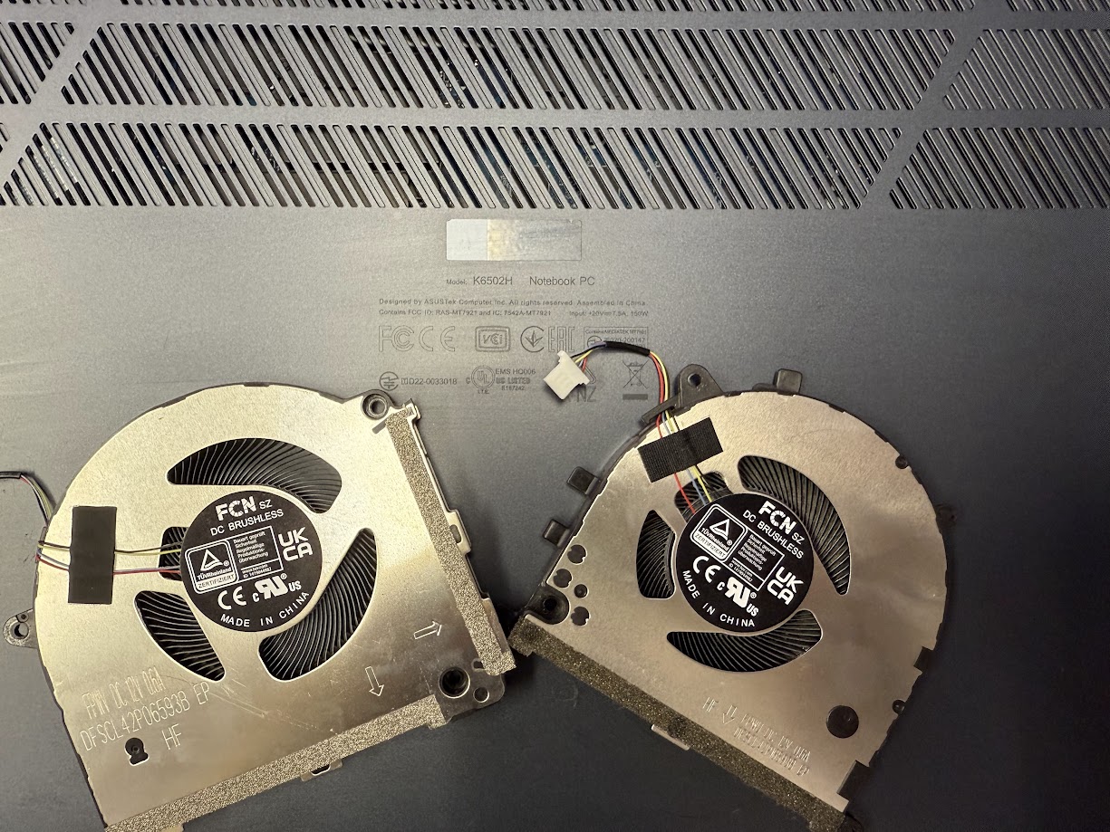 ASUSファン交換