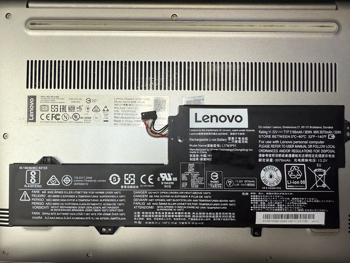 Lenovo IdeaPad 320S-13IKB