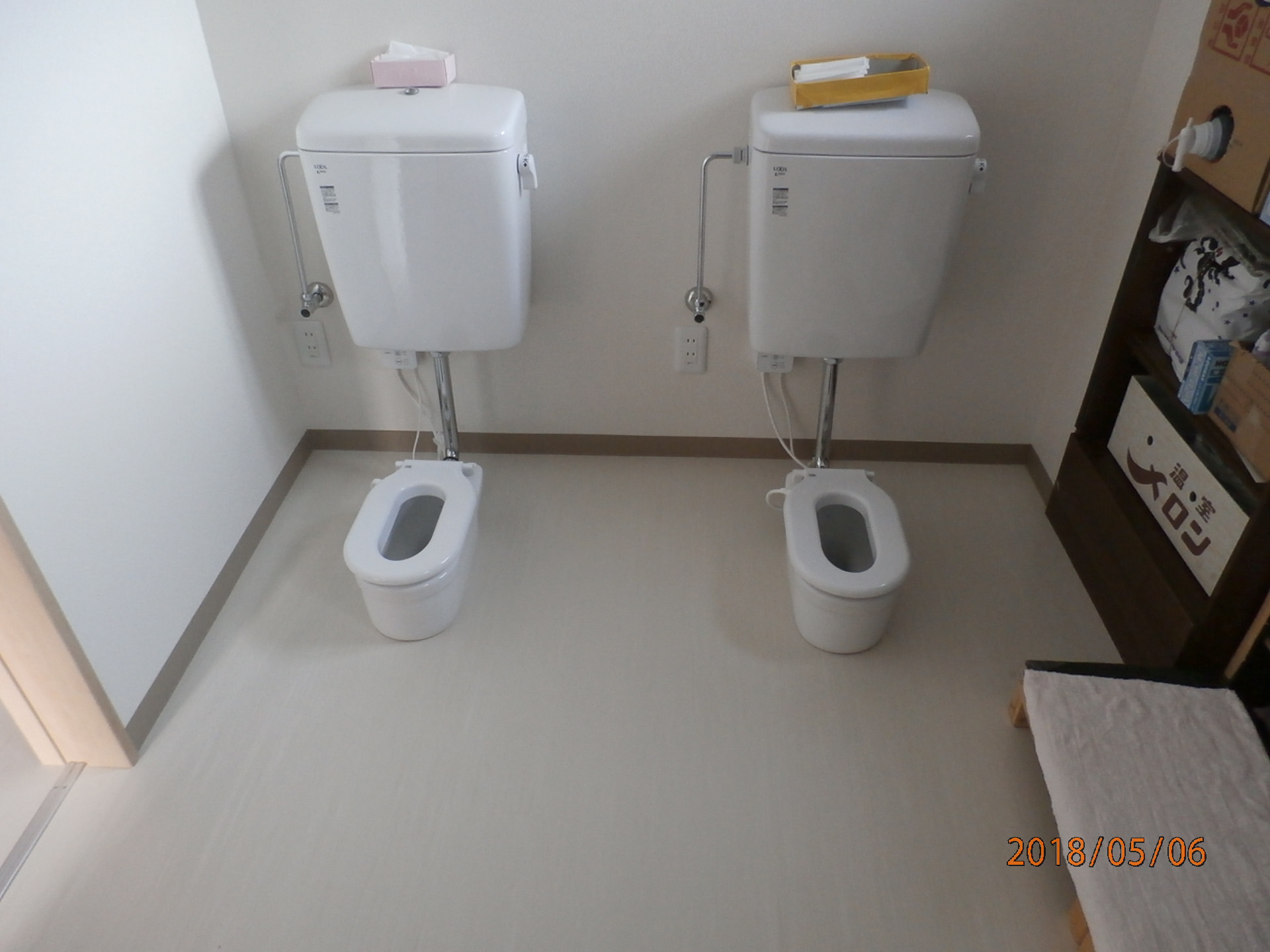 トイレも楽しく覚えよう！低年齢児用トイレも完備！！