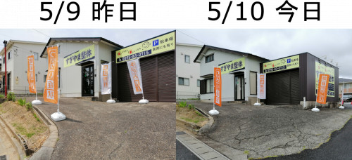 のぼり　やっぱり風向き？