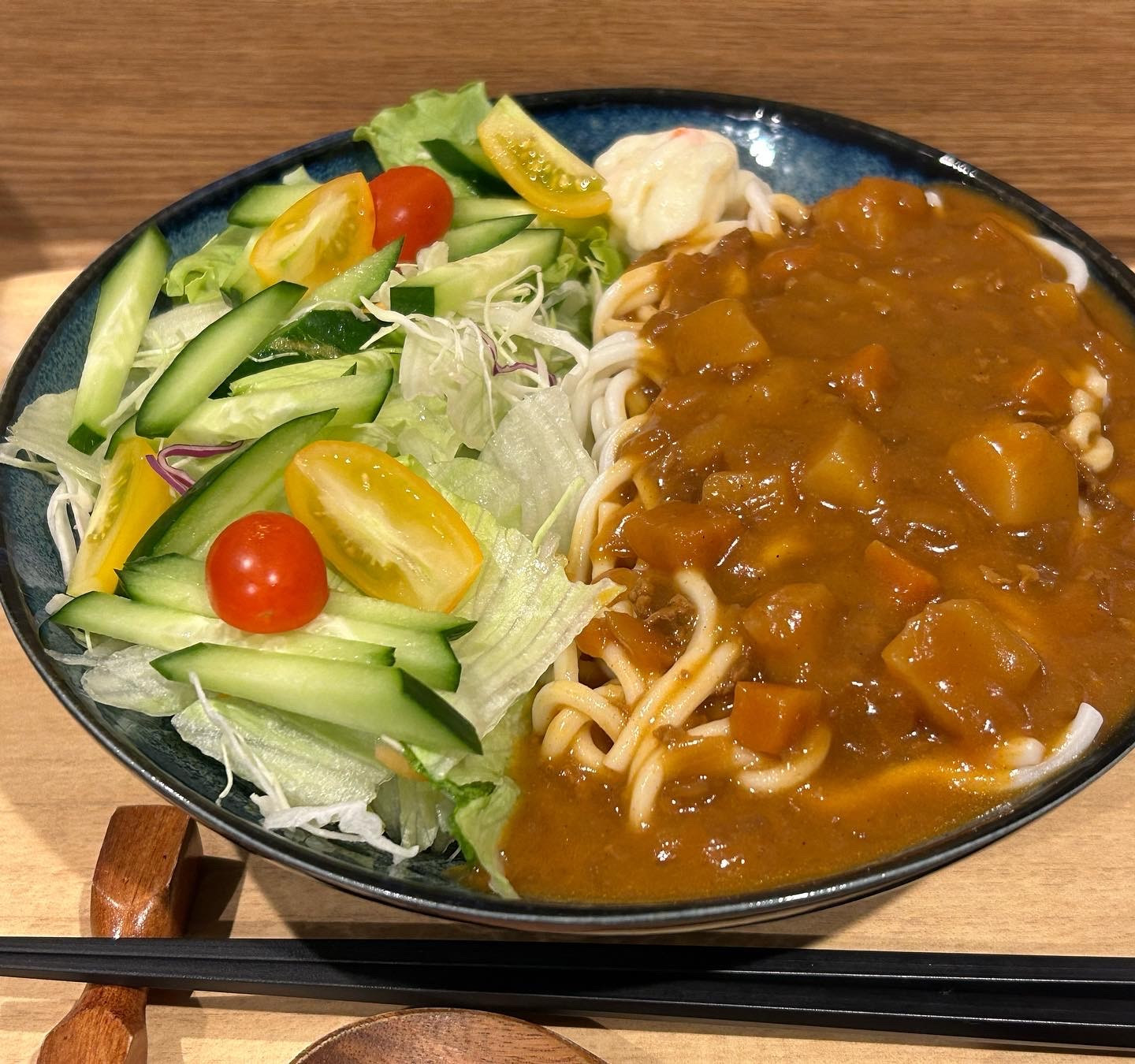 野菜増し増しソフト麺カレー