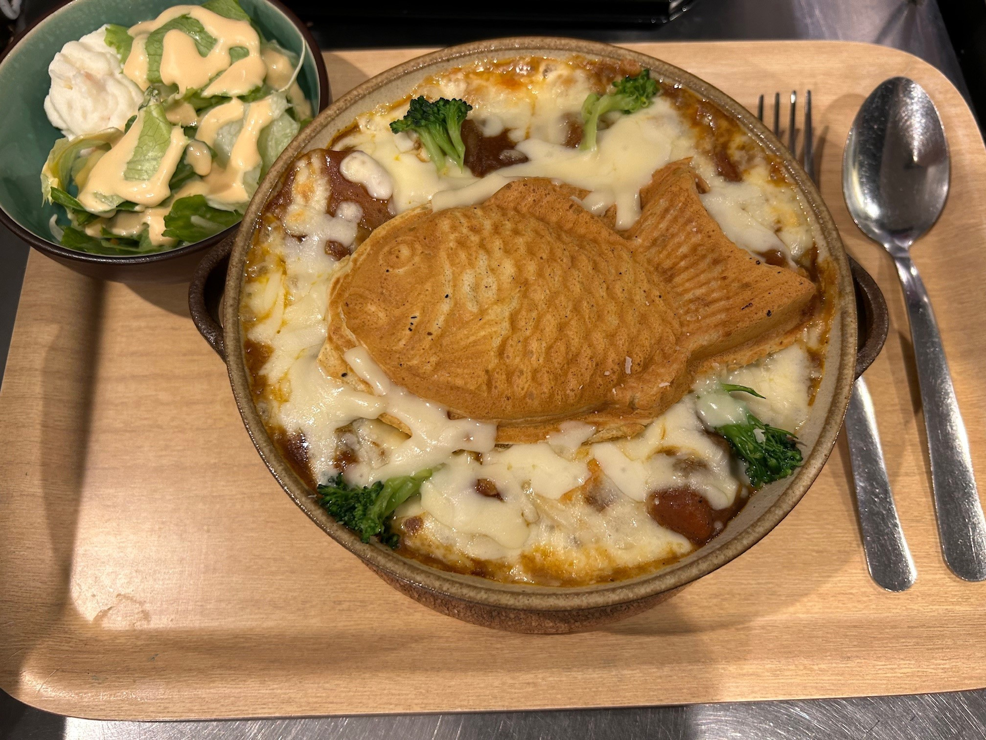 ソフト麺チーズ焼カレー（他ミートソース・クリームシチューの有ります）