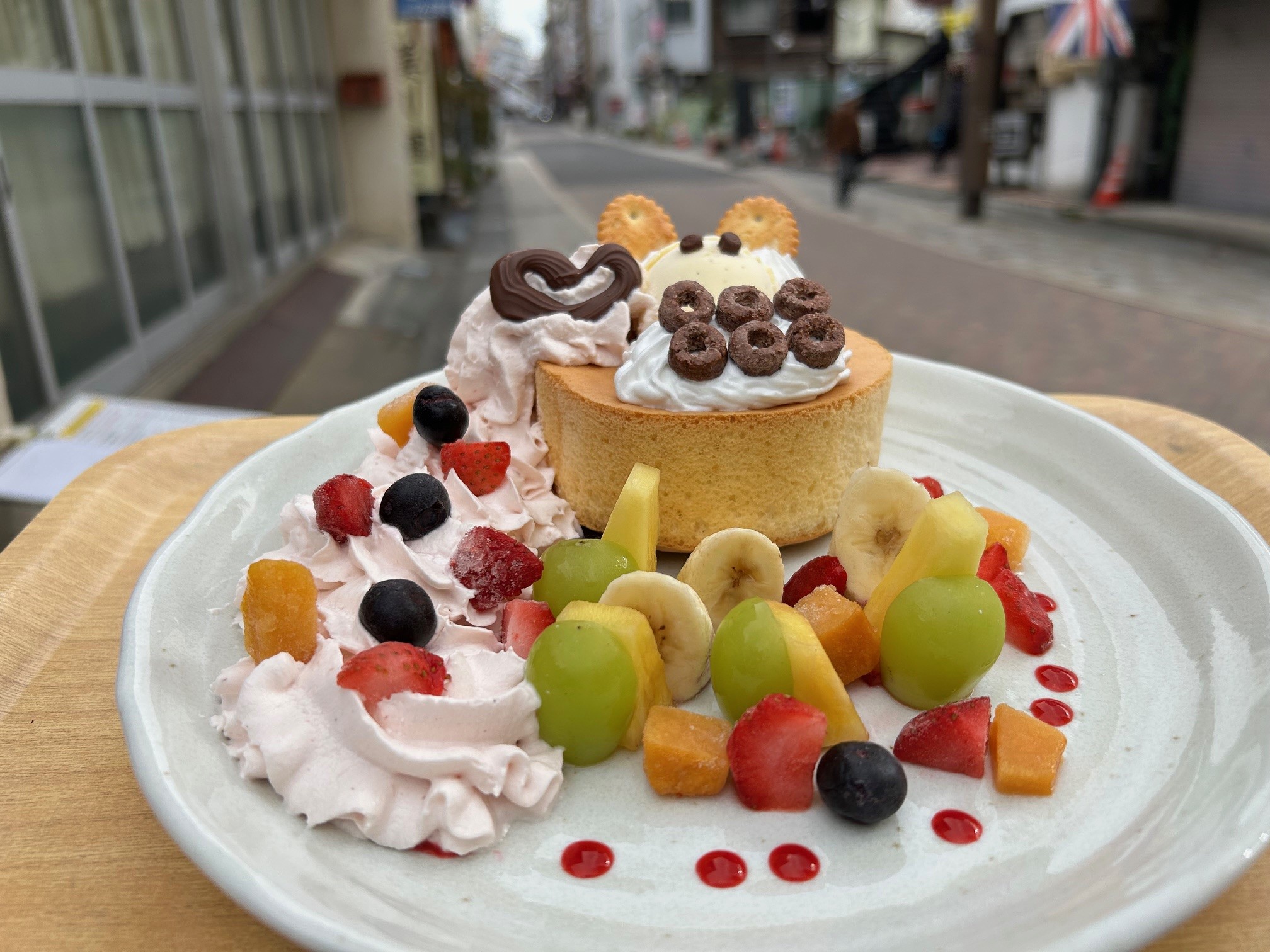 六文銭グルメの店！　六文銭スフレパンケーキをご紹介