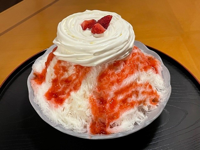 いちごミルクかき氷