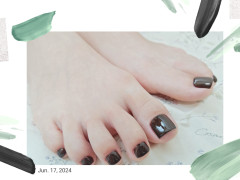 《 フット》ワンカラー・ラメグラ