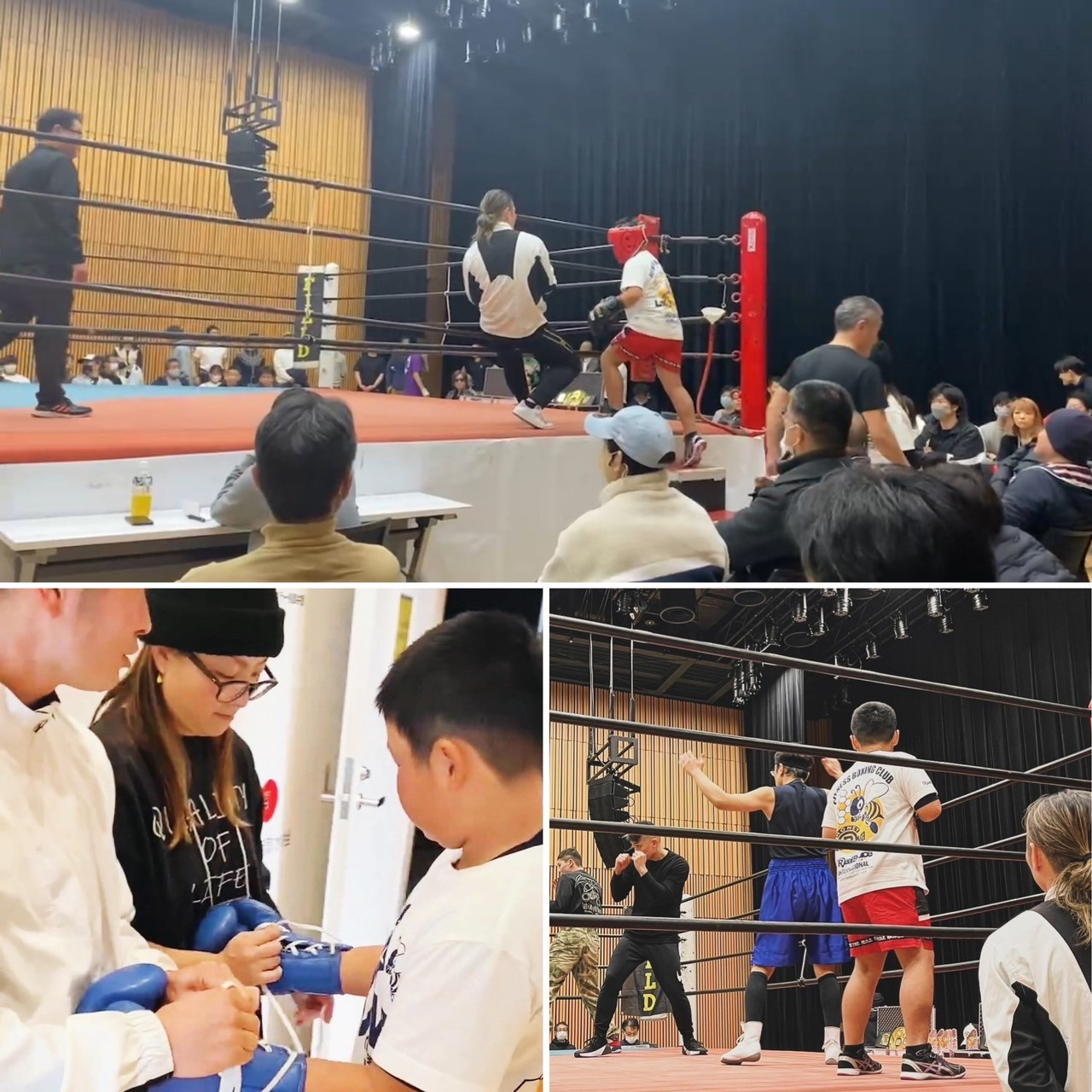 東京のボクシング大会に出場希望の会員様を連れていきました。