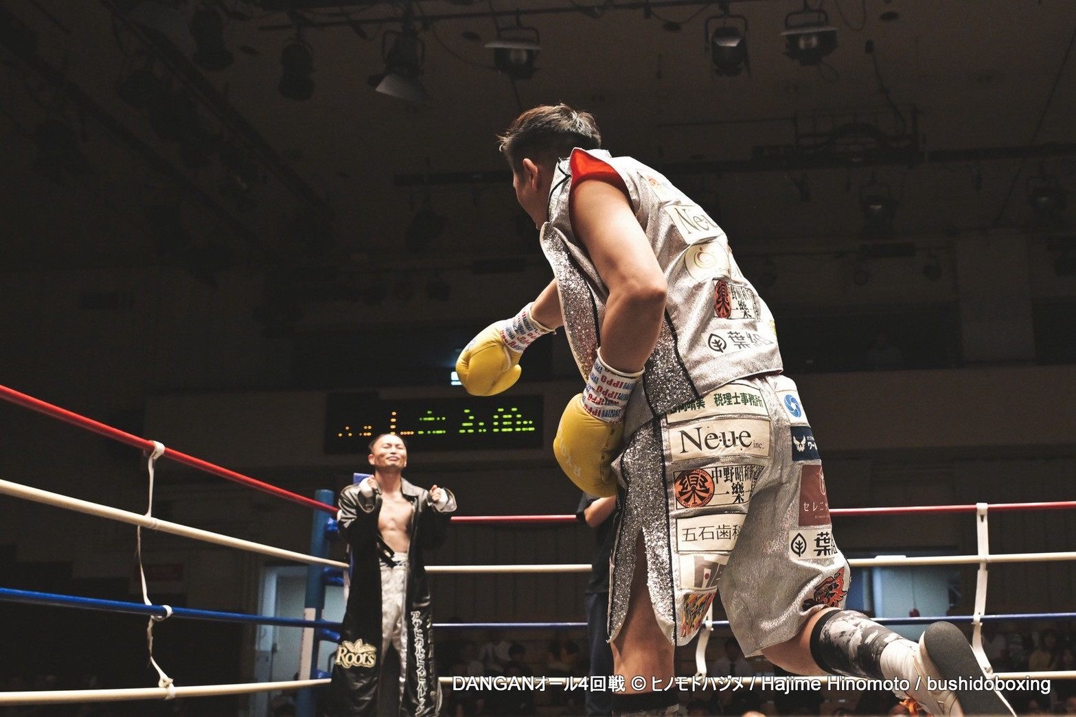 日本チャンピオンの引退式の相手として