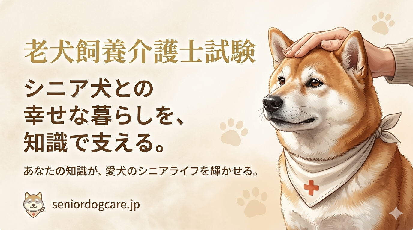 老犬飼養介護士試験 シニア犬との幸せな暮らしを、知識で支える。 seniordogcare.jp