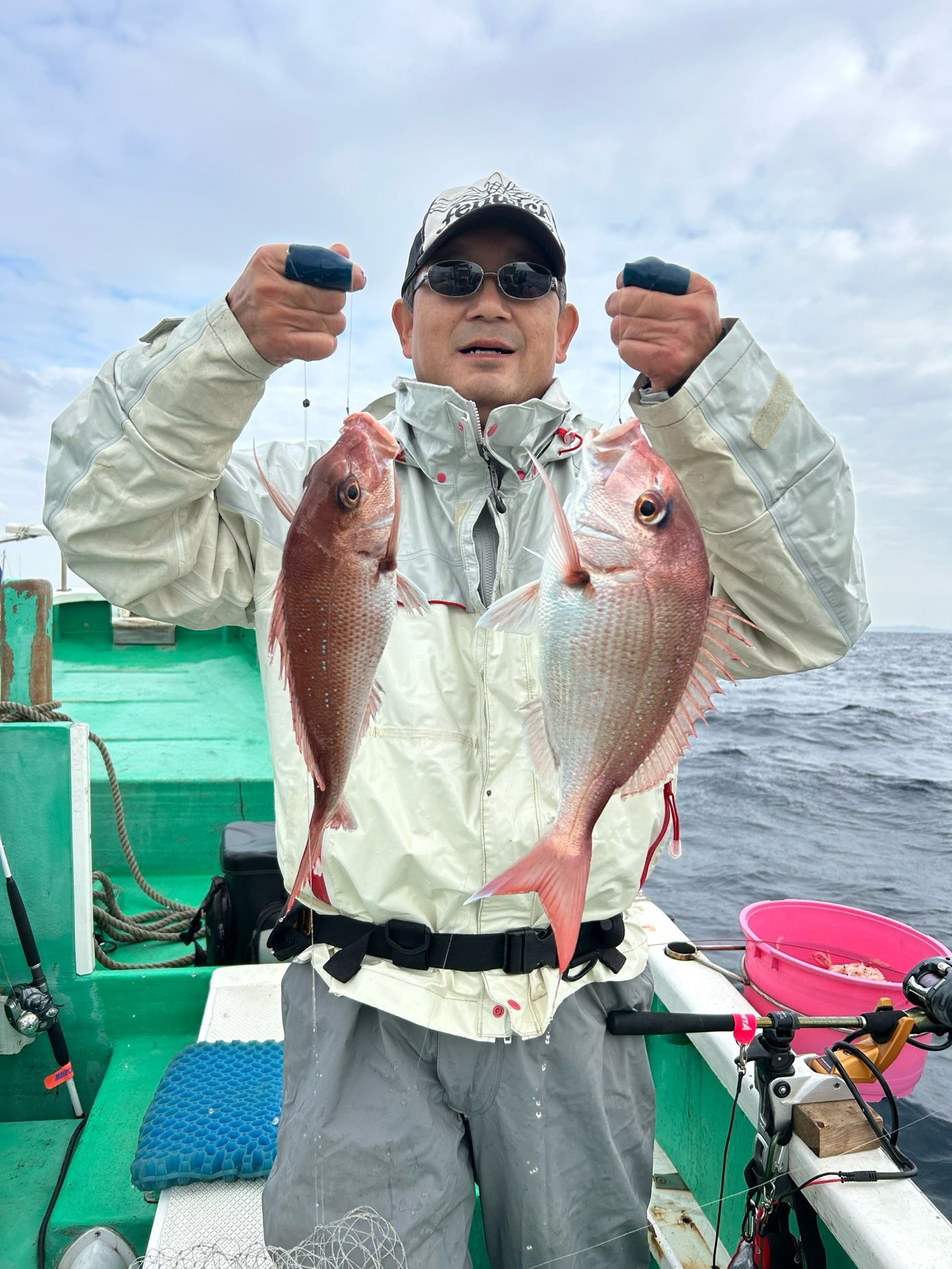 真鯛 トップ2匹が2名‼️