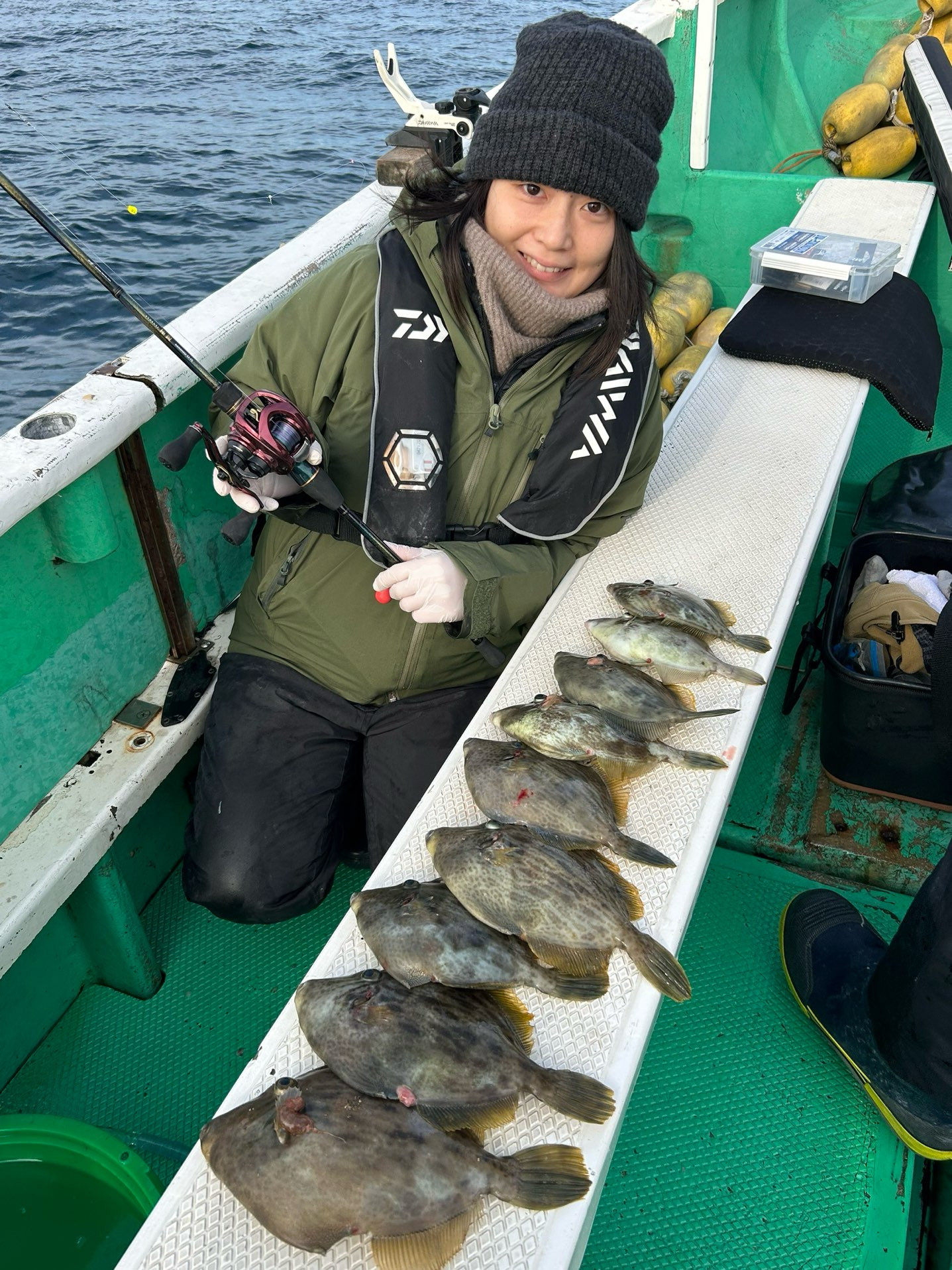 カワハギ トップ9枚が2名‼️