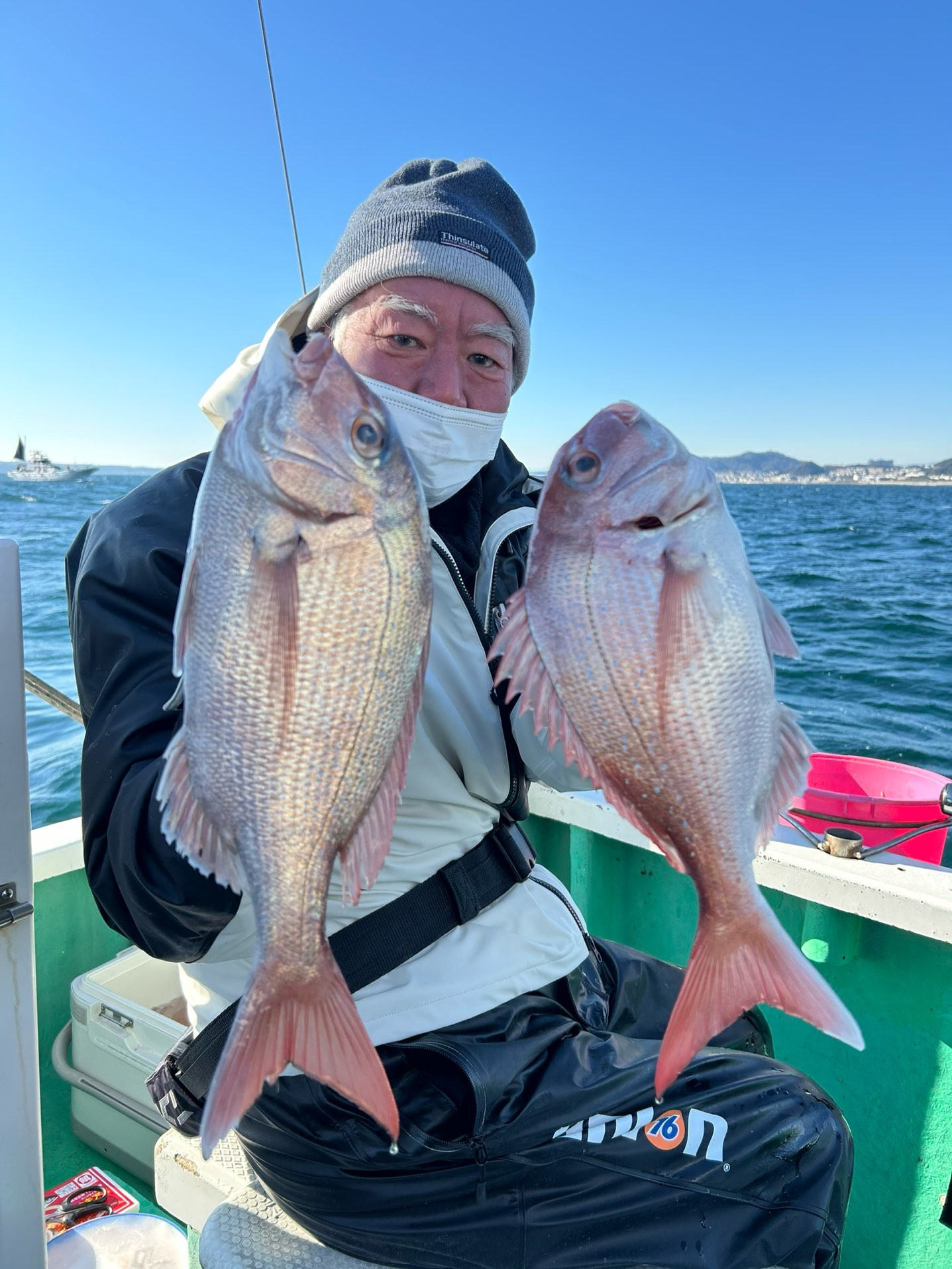 真鯛 トップ2匹が3名‼️