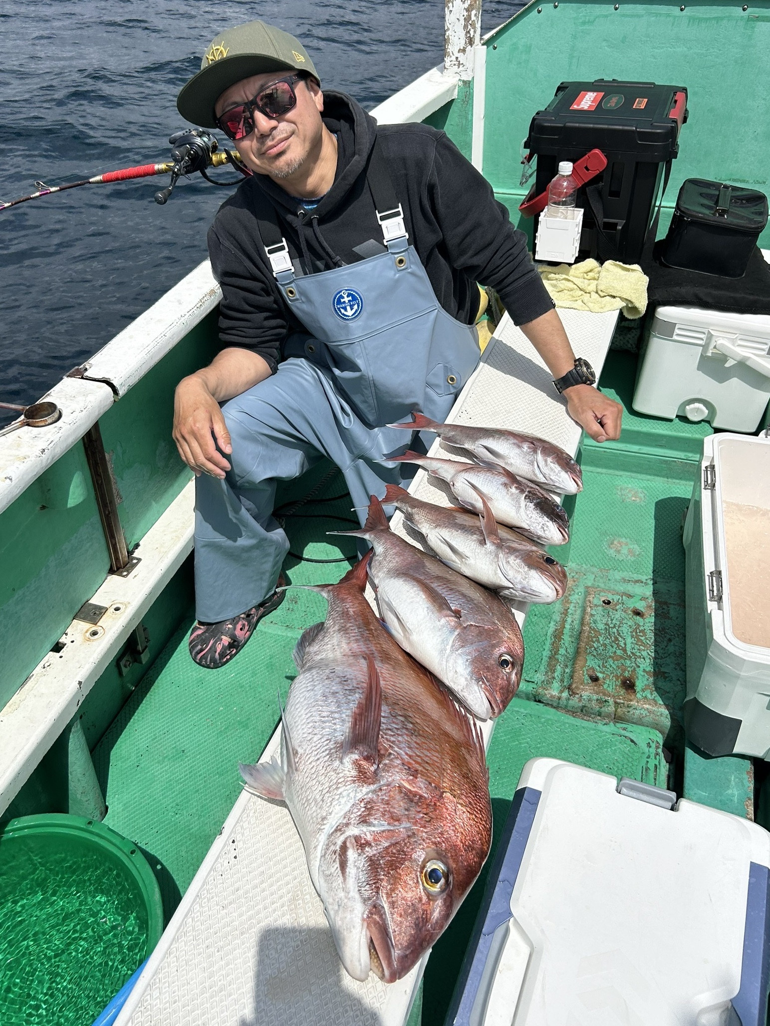 真鯛 トップ5匹が3名‼️最大4.4kg