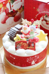 サンタデコレーション　白生クリーム