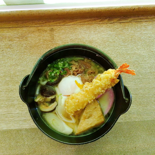 えび天鍋焼きうどん