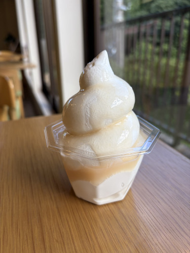 🍑桃のソフトクリーム🍑