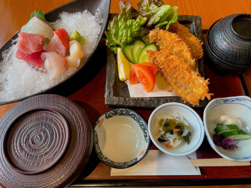 鰺フライお刺身膳.jpg