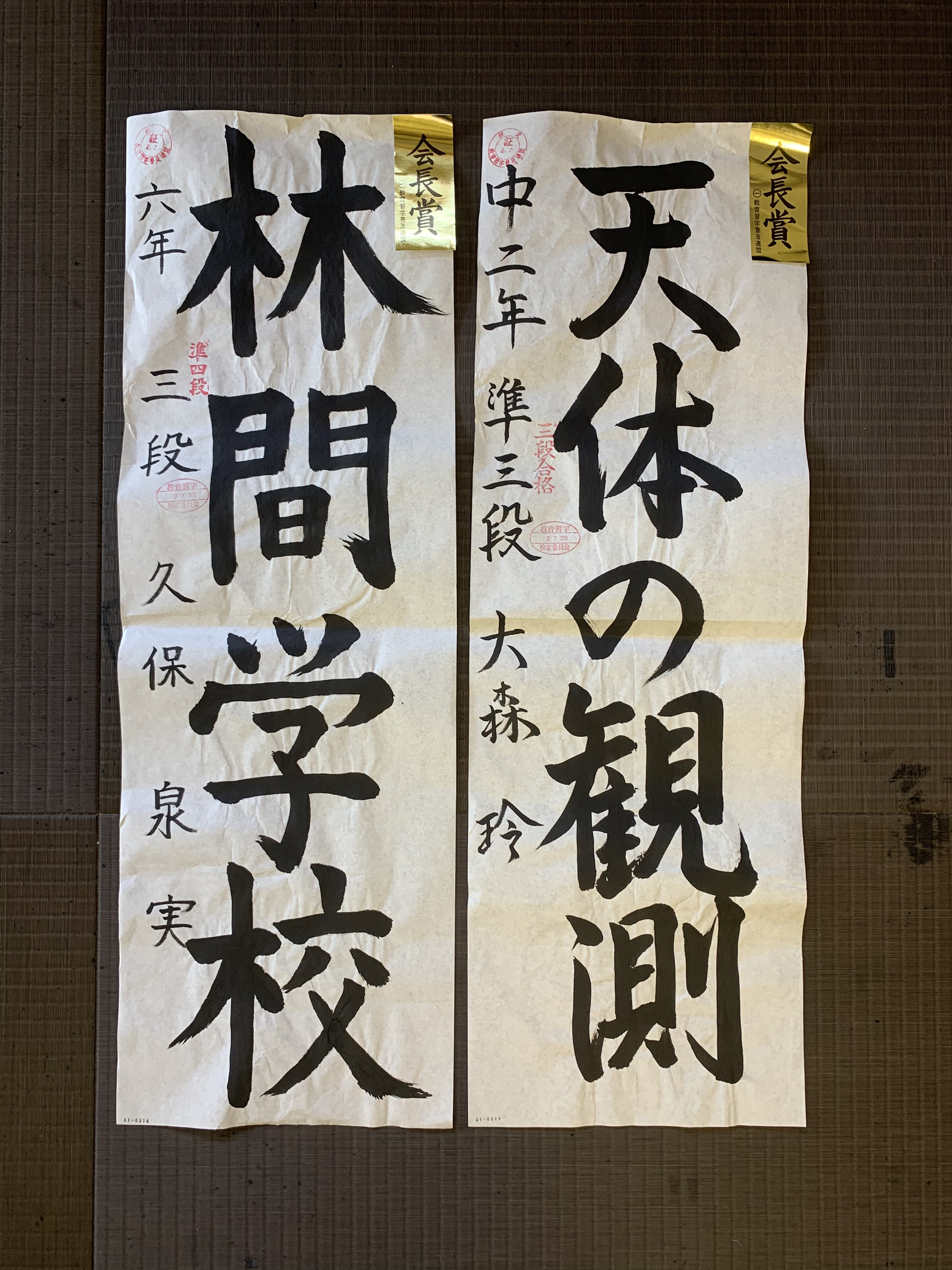 たなばた作品 - こども～大人までの習字教室 稲城市川崎麻生区の習字教室 趣味としてマイペースに進めるのも楽しいです  または、師範取得を目指してご自宅で教室を開くこともできます