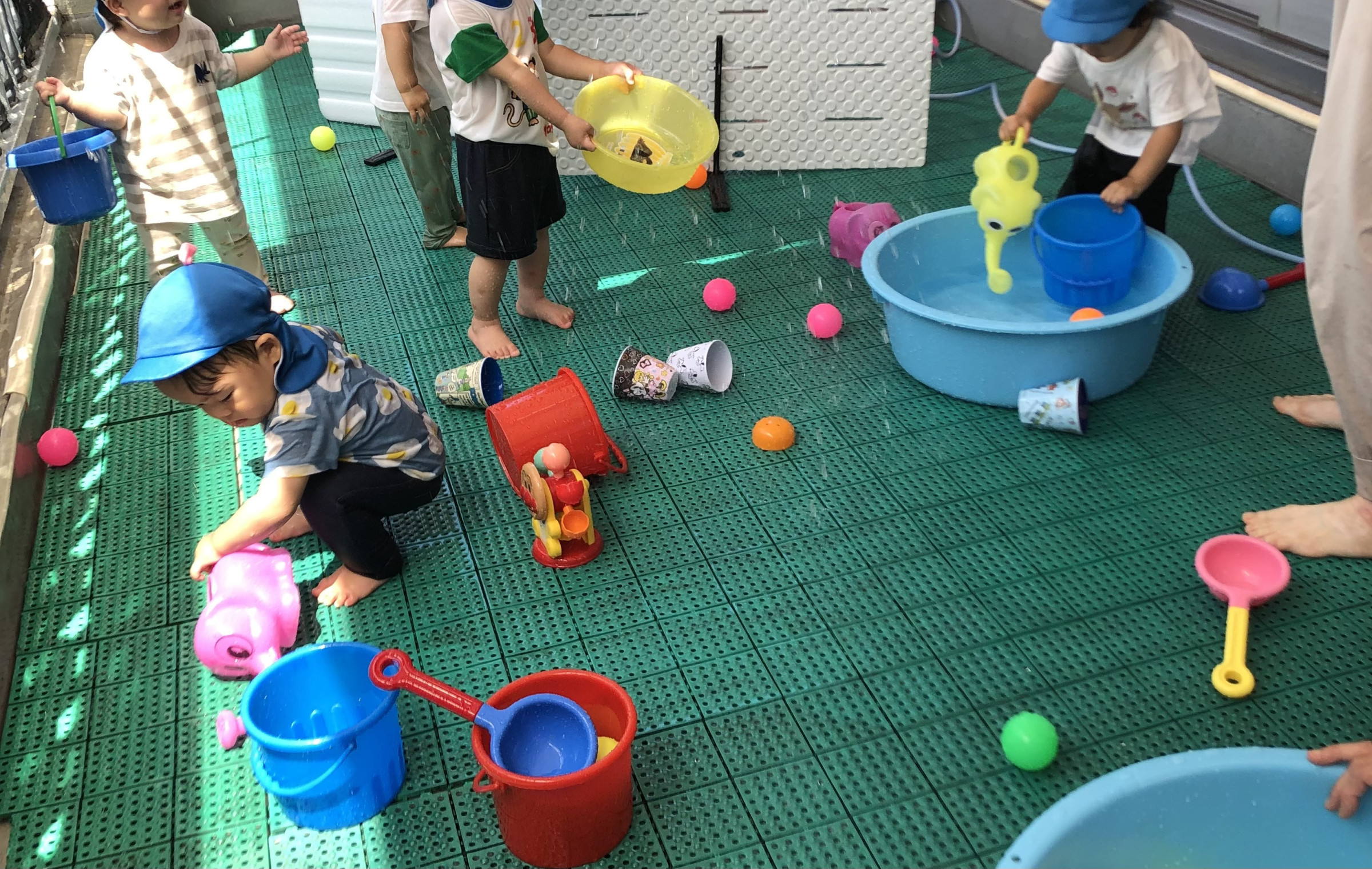 水遊び　始まりました！