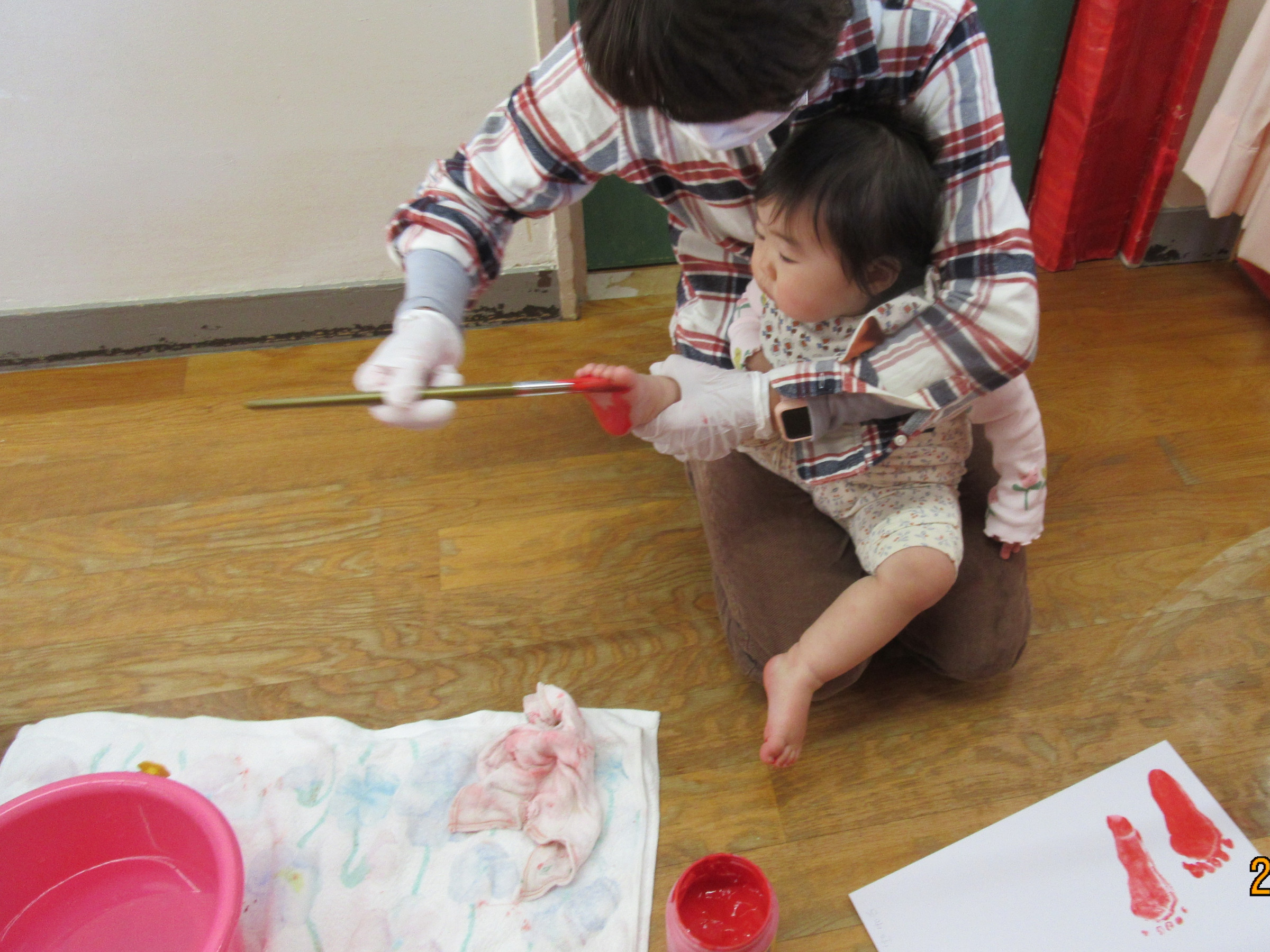 足型をとりました