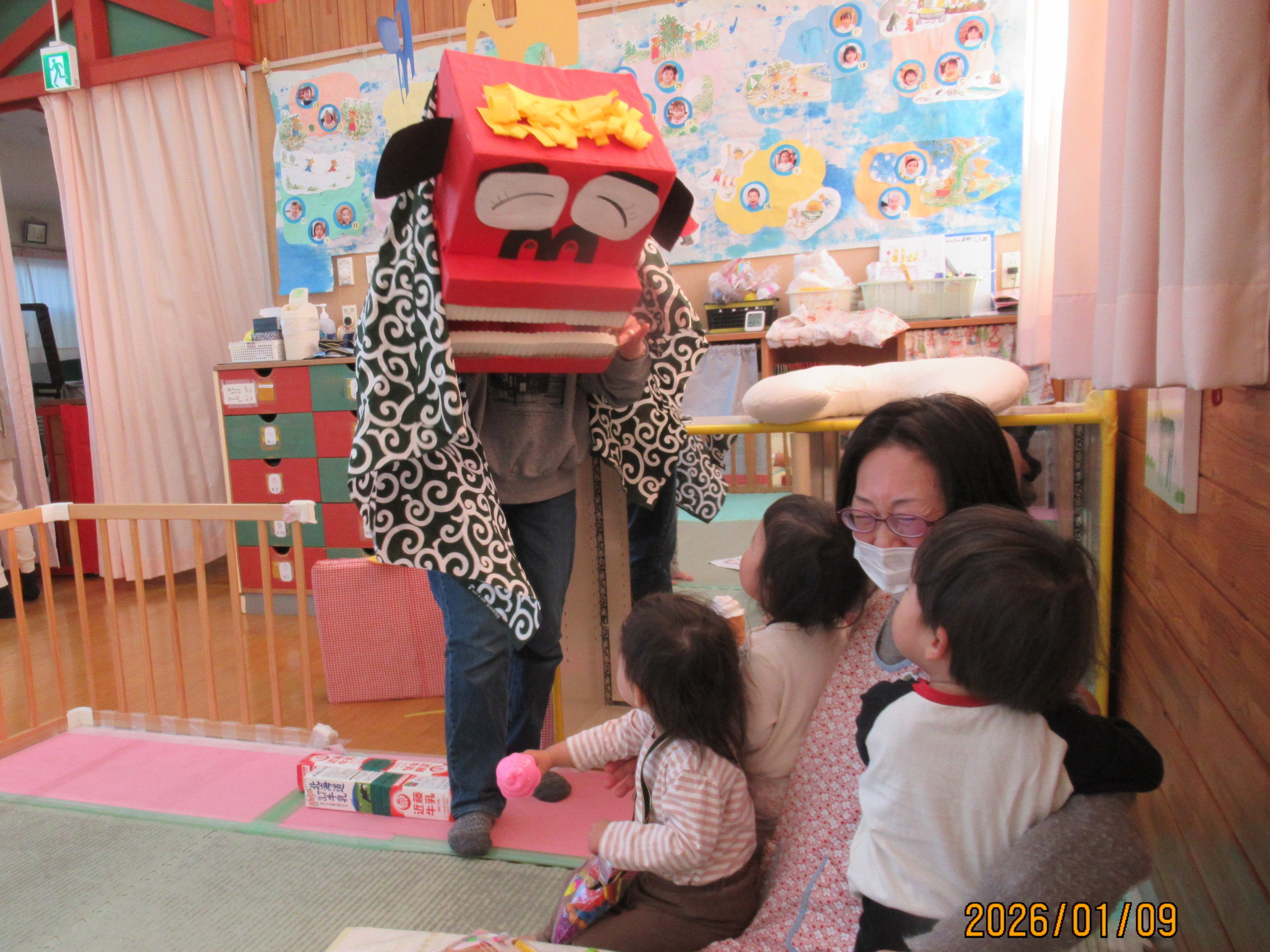 獅子舞行事をしました!