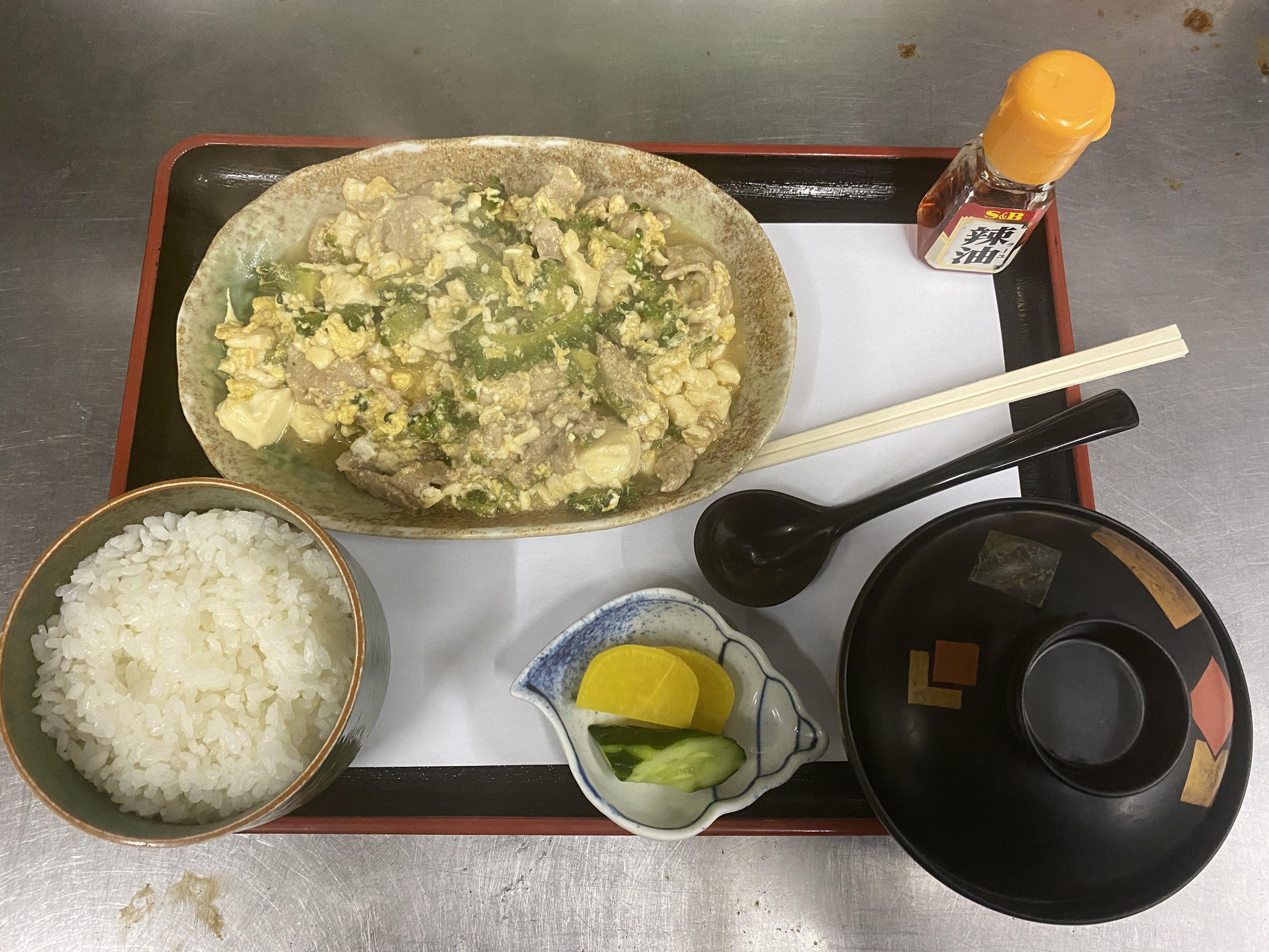 ゴーヤチャンプルー定食