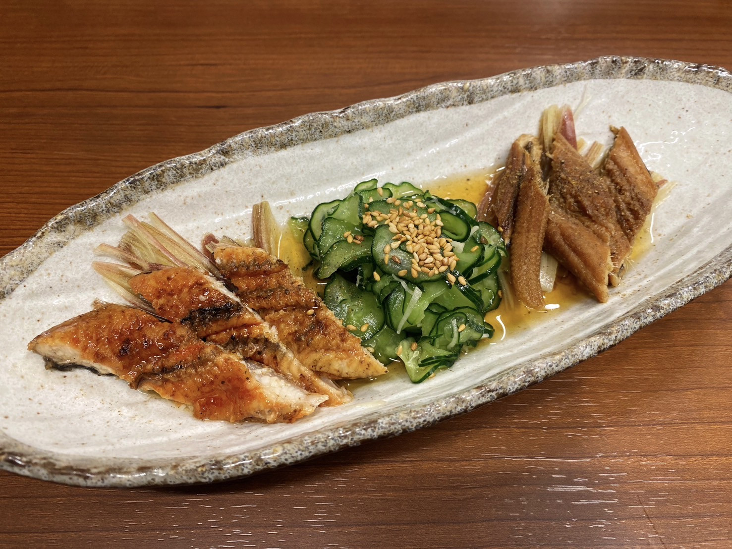 穴子とうなぎの酢の物
