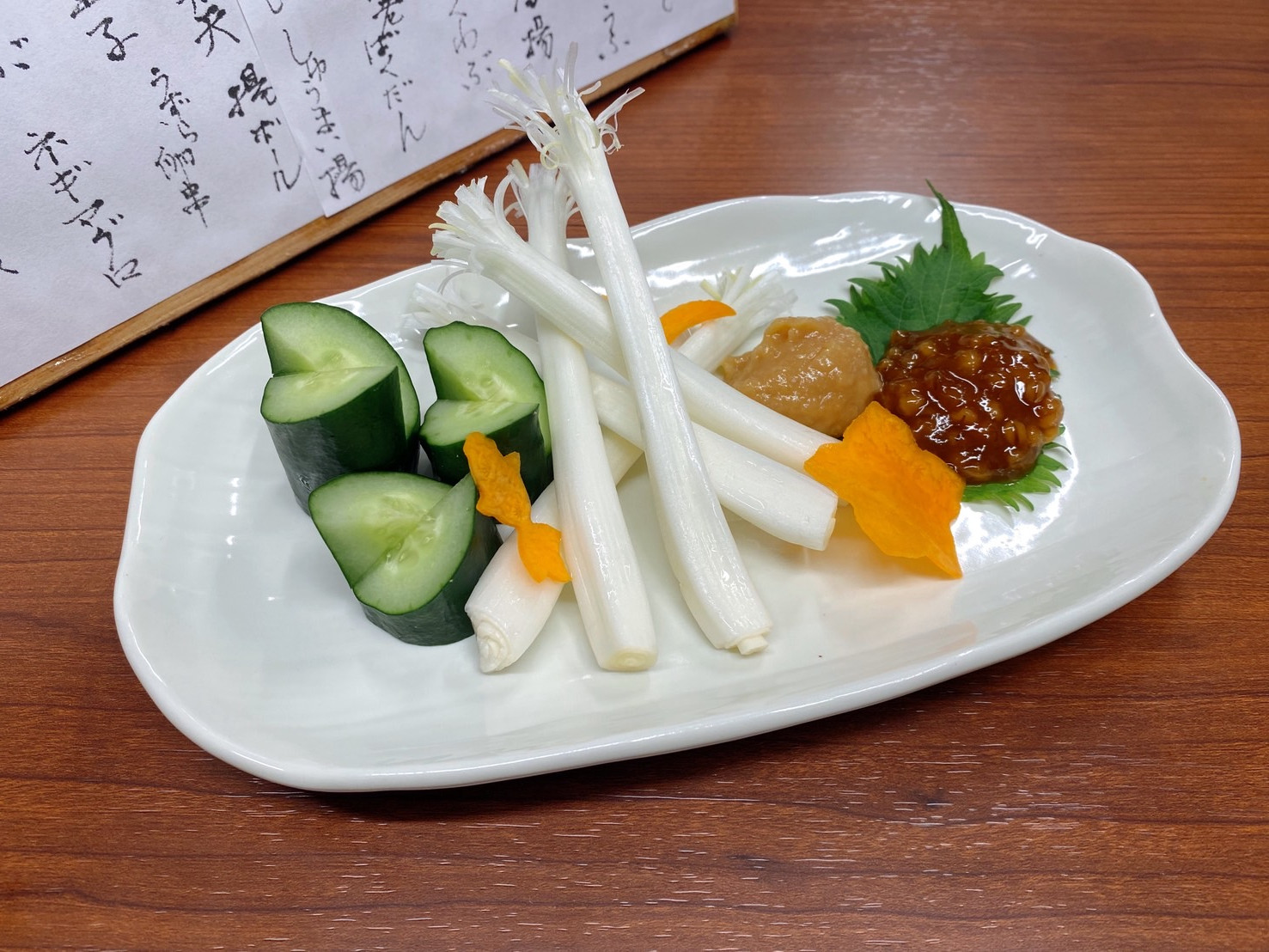エシャロットとみそきゅうり・shallot・셜롯 ・青葱