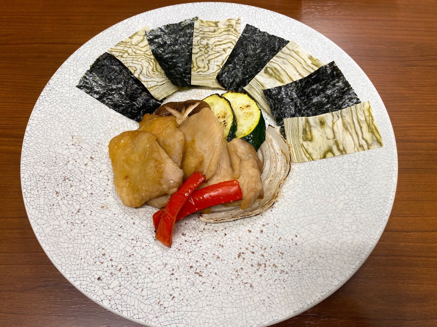 鶏肉の昆布焼き