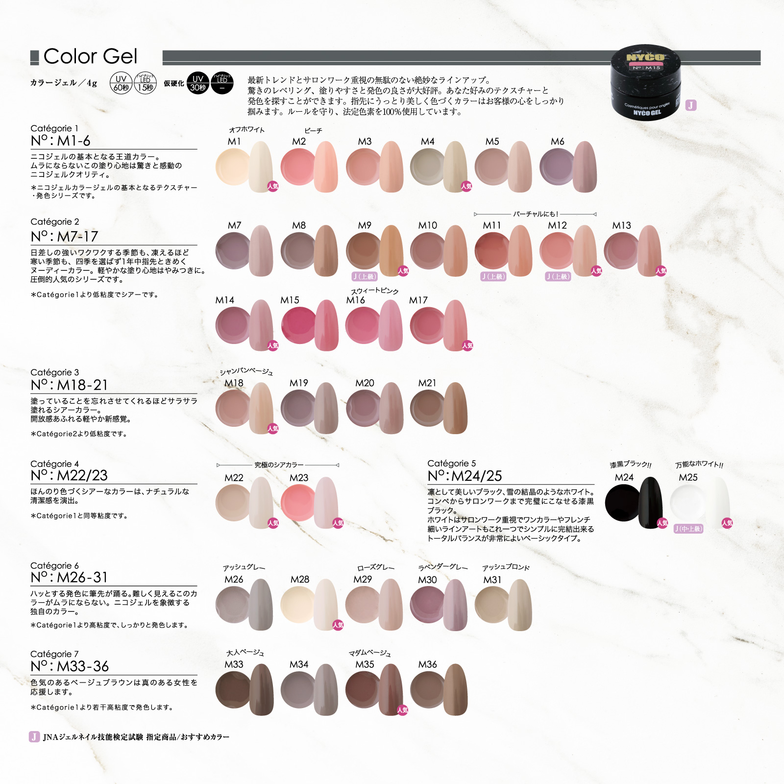 Color LineUp - NYCOGEL